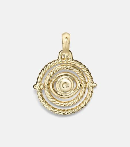 David Yurman Evil Eye 18kt gold (750/1000) necklace with emeralds and diamonds 4