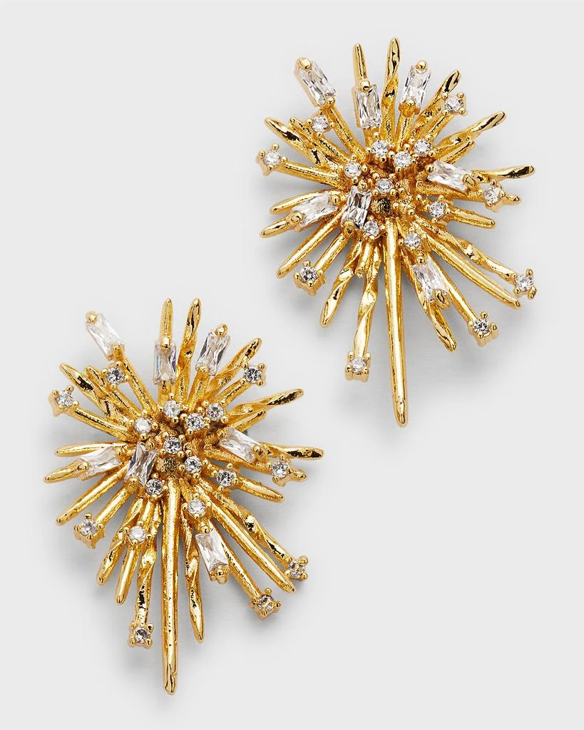 Devon Leigh Cubic Zirconia Spike Earrings 1