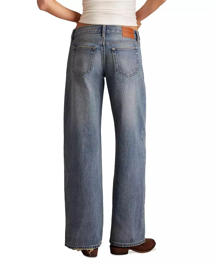 Lucky Brand Juniors' Cotton Super Low Rise Ultra Wide Jeans 6
