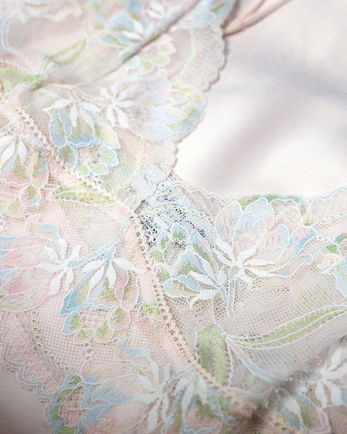 In Bloom Lace Trim Satin Chemise 4