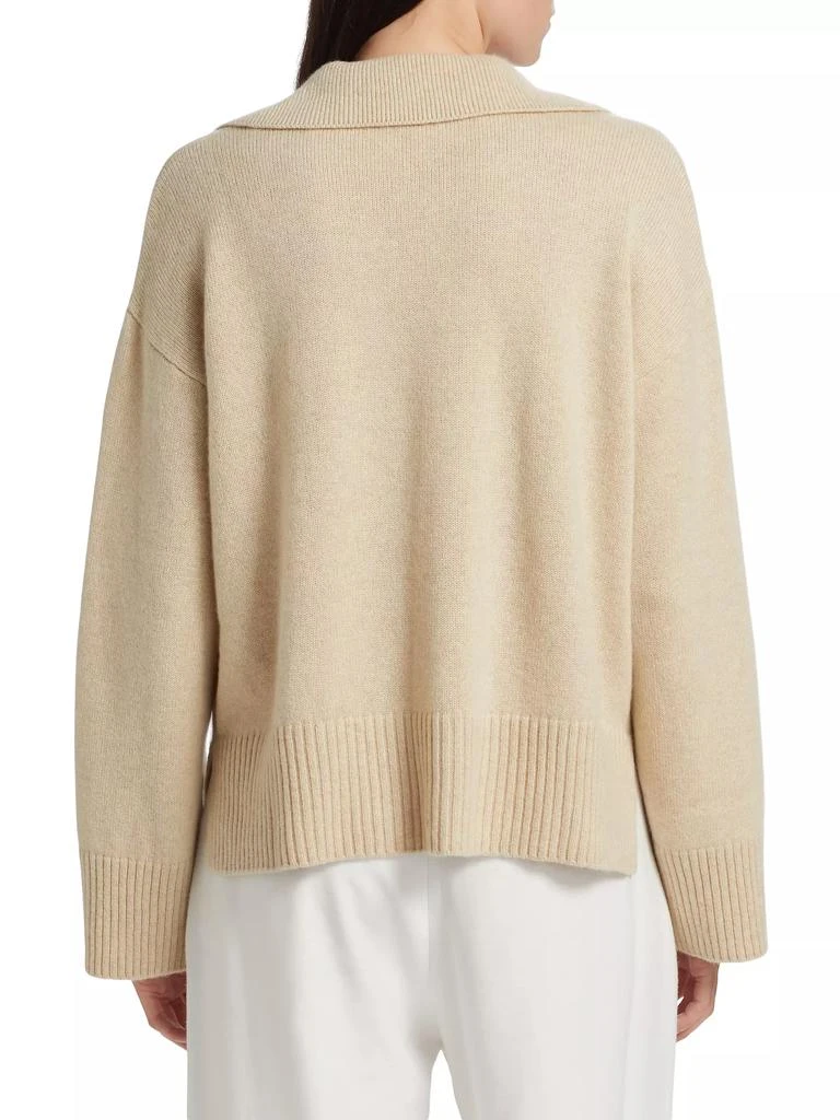 Reformation Sawyer Oversized Cashmere & Wool Polo Sweater 5