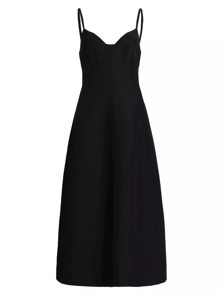 Co Bustier-Cup Seamed Midi-Dress 1