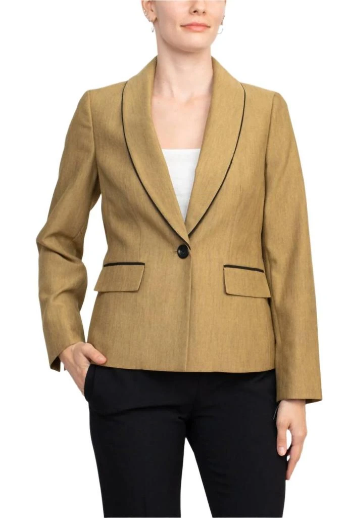 Le Suit Le Suit - Shawl Collar Long Sleeve Jacket With Slim Pants Set 2