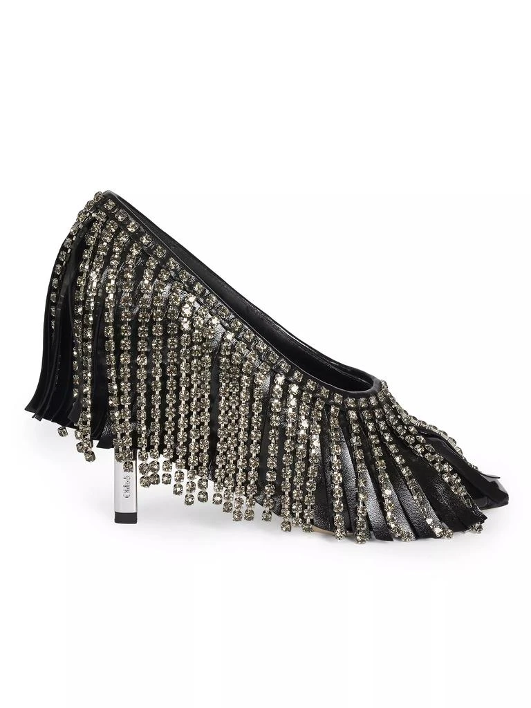 Chloé Mona 95MM Crystal Fringe Leather Pumps 1