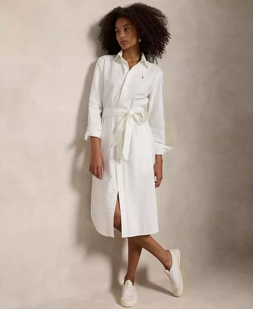 Ralph Lauren Women's Belted Cotton Oxford Shirtdress