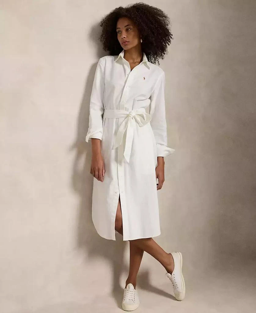 Ralph Lauren Women's Belted Cotton Oxford Shirtdress 1