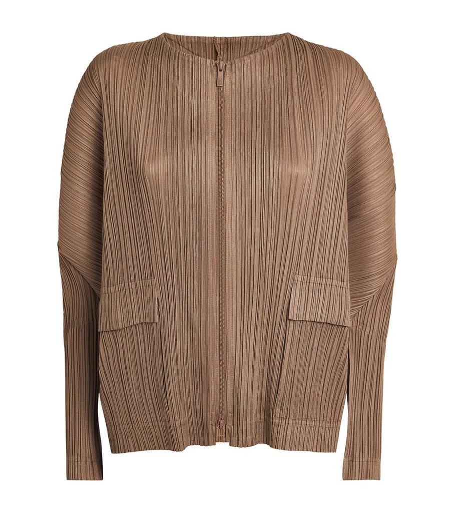 Pleats Please Forward 4 Zip-Up Jacket 1