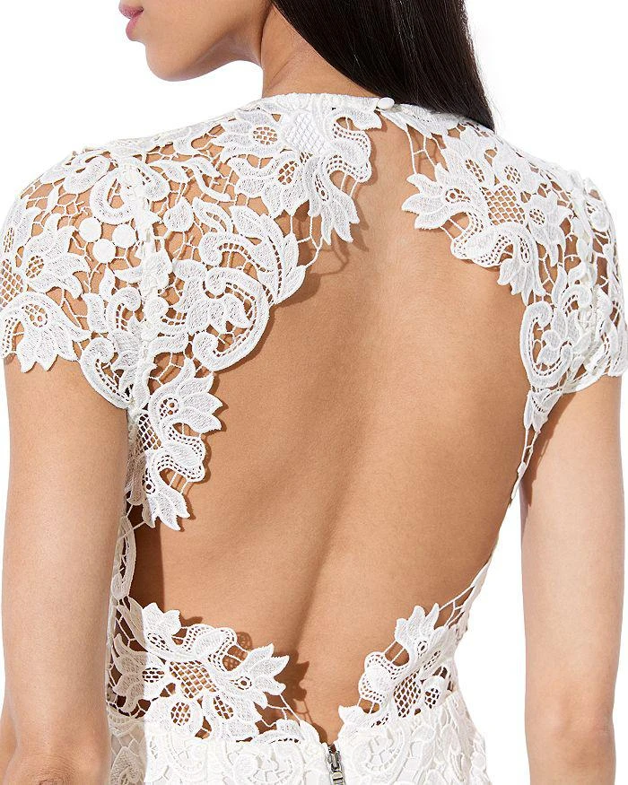 Alice + Olivia Clover Open Back Lace Dress 2