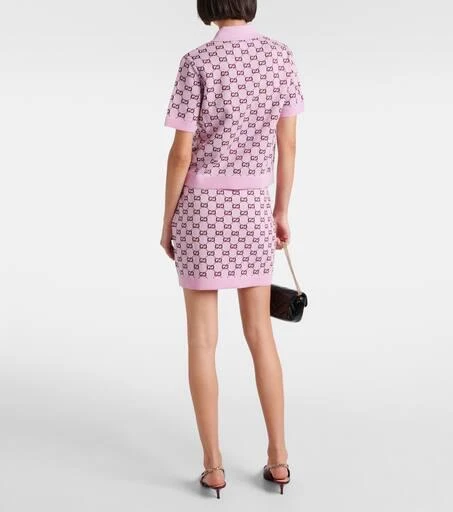 Gucci GG wool-blend jacquard polo shirt 3