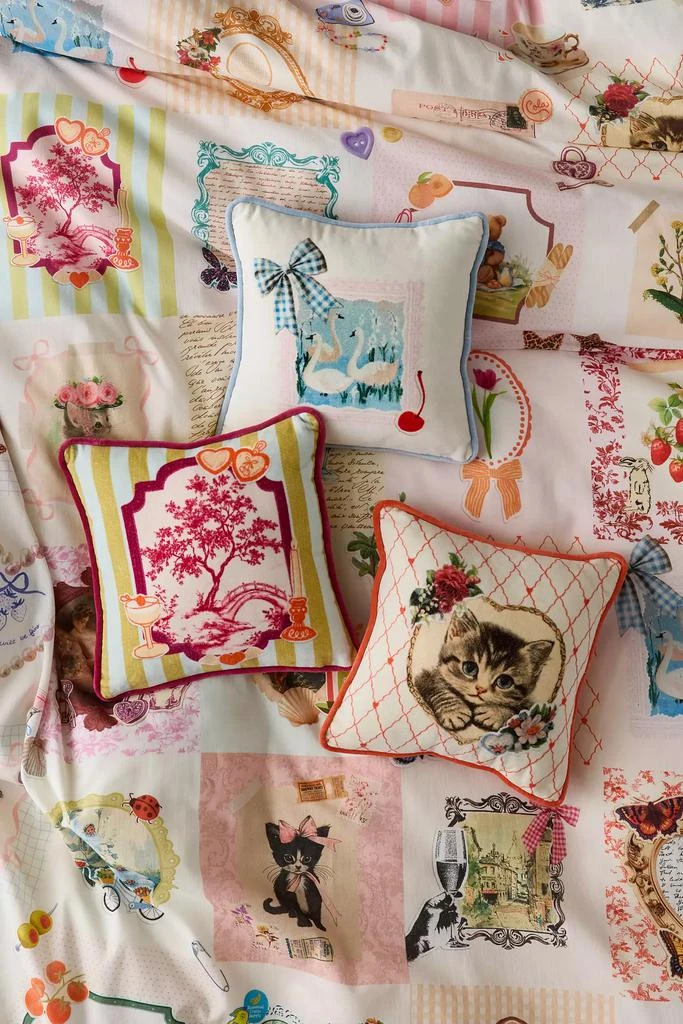 Urban Outfitters Thara Icon Mini Velvet Throw Pillow 3