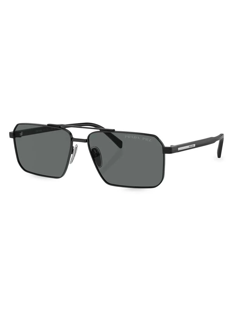 Prada 61MM Rectangular Sunglasses 1