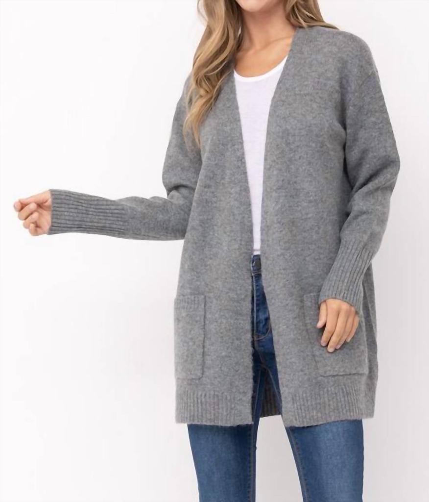 CIELO Cielo - Cielo Open Front Mossy Cardigan