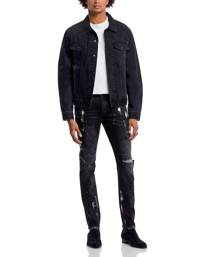 RTA Distressed Skinny Jeans in Distressed Charcoal