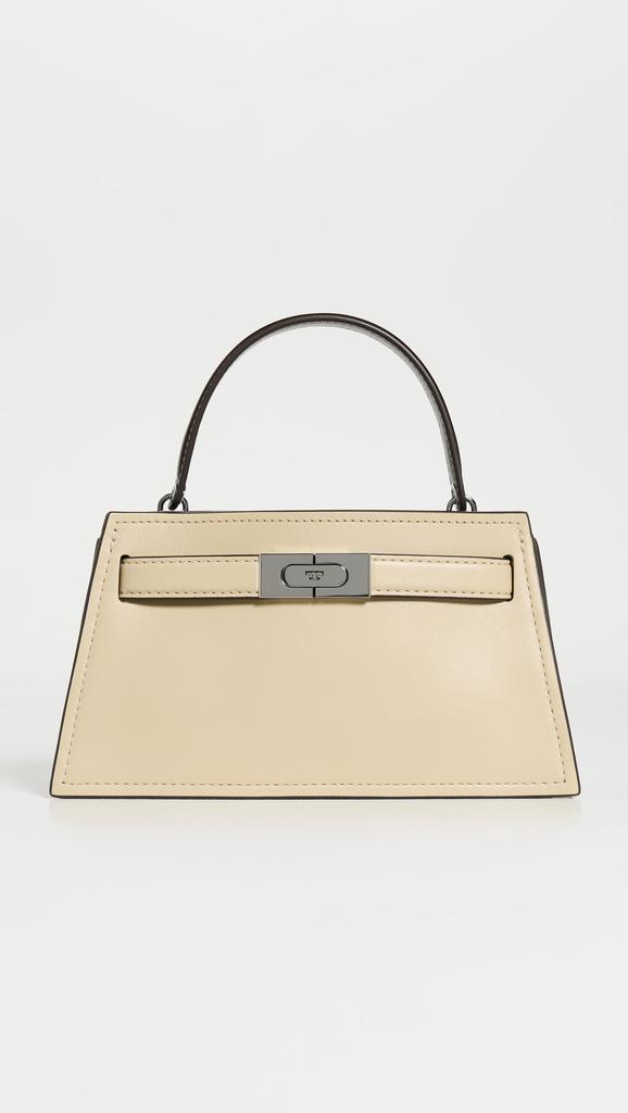 Tory Burch Lee Radziwill Pebbled Top Handle Petite Bag