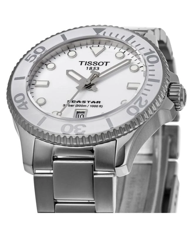 Tissot Tissot Seastar 1000 Quartz White Dial Stainless Steel Unisex Watch T120.210.11.011.00 3