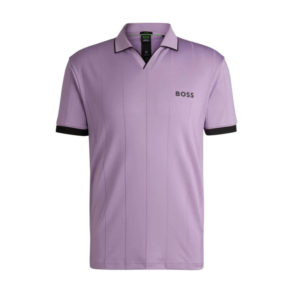 Hugo Boss x Matteo Berrettini active polo shirt with four-way stretch 1