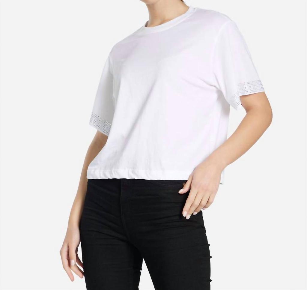 Michael Lauren Michael Lauren - Hester S/s Oversized Crop Tee