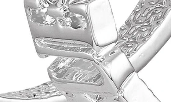 True Religion Cross Studs 
Logo Hoop Earrings 4