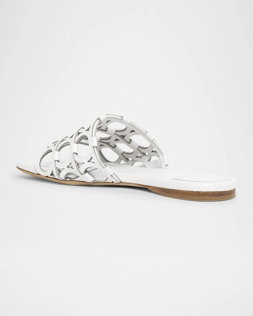 Salvatore Ferragamo Erne Leather Gancini Link Slide Sandals 2