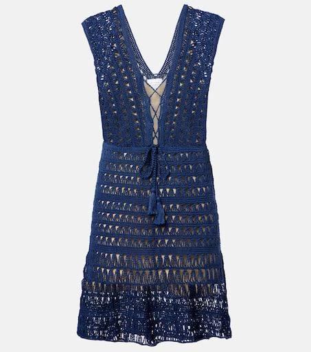ANNA KOSTUROVA Crocheted cotton minidress 1