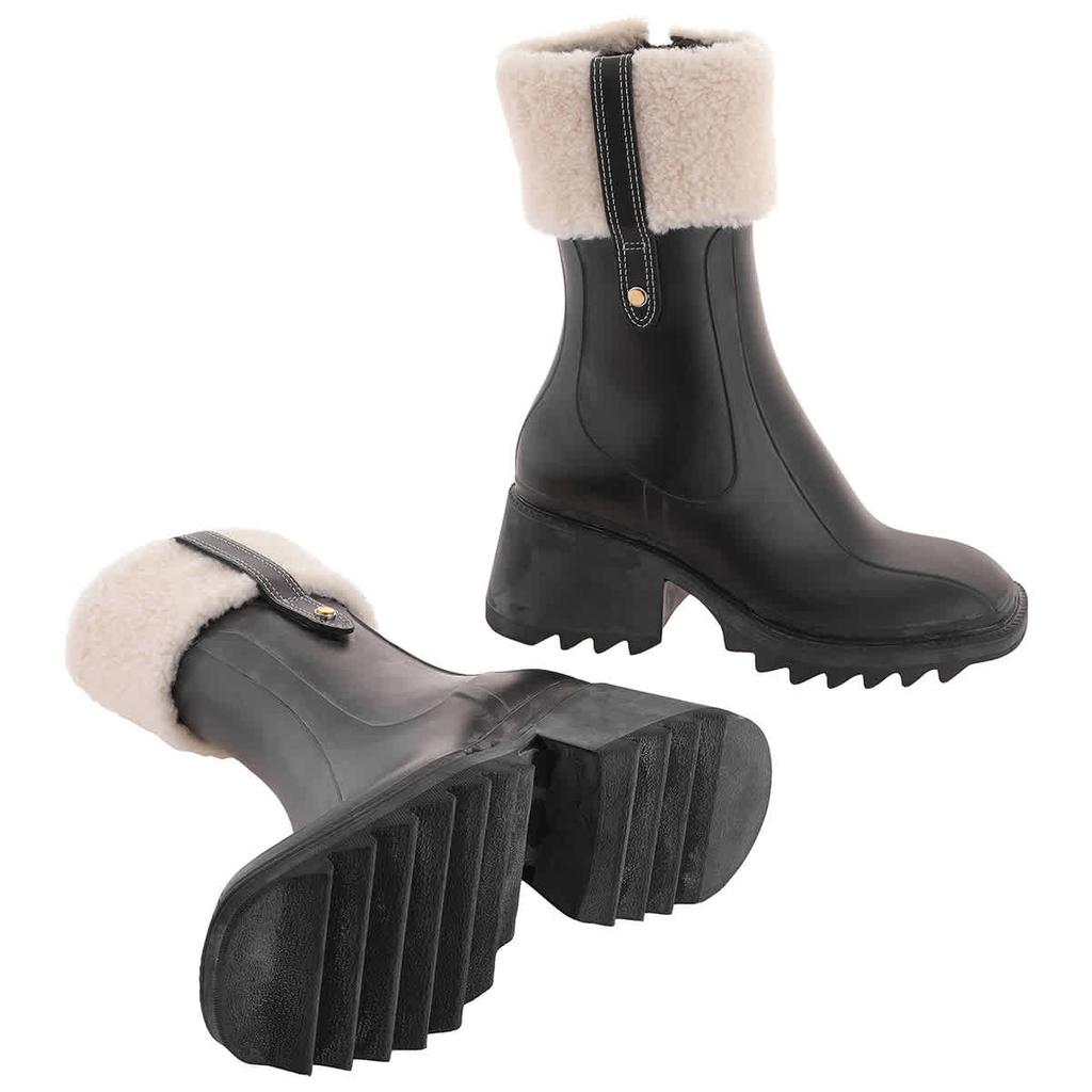 Chloé Betty Ankle Rain Boots, Brand Size 40 ( US Size 10 )