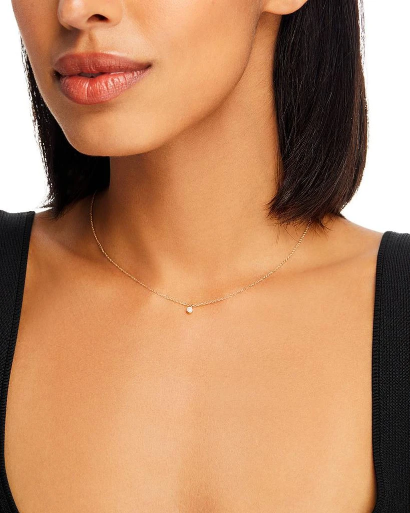 Zoe Chicco 14K Yellow Gold Opal Drop Choker Necklace, 14" 2