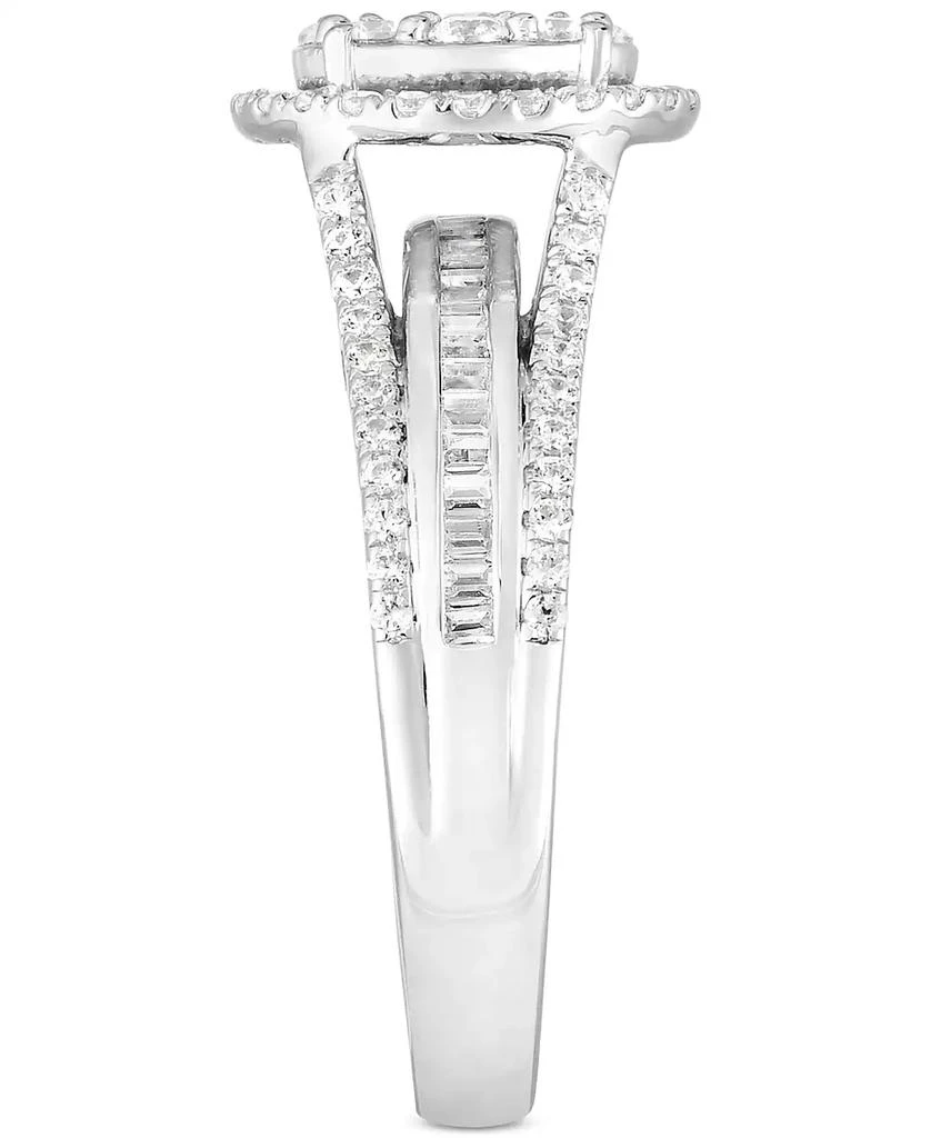 TruMiracle Diamond Halo Cluster Engagement Ring (1 ct. t.w.) in 10k White Gold 4
