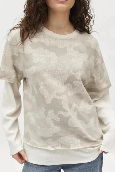 BDG BDG Ollie Layered Twofer Waffle-Knit Tee 2