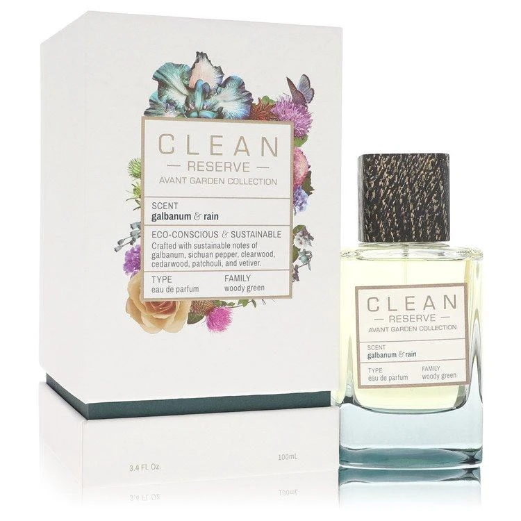 Clean 2pcs Combo  Reserve Galbanum & Rain by  Eau De Parfum Spray 3.4 oz Women 1