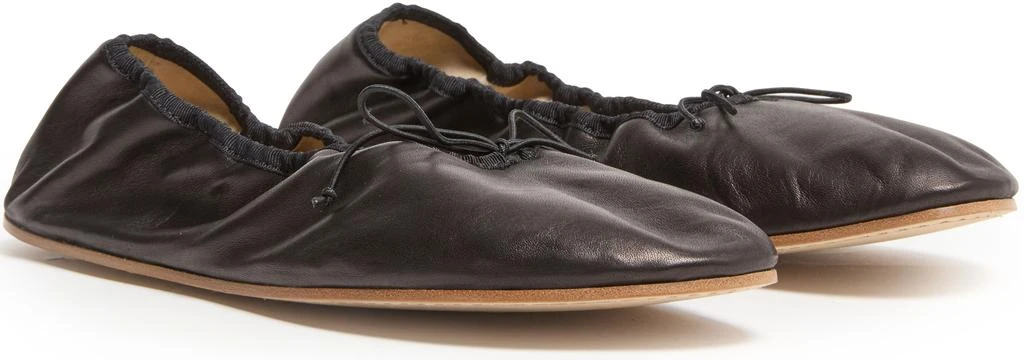 The Row Round ballet flat in leather 3
