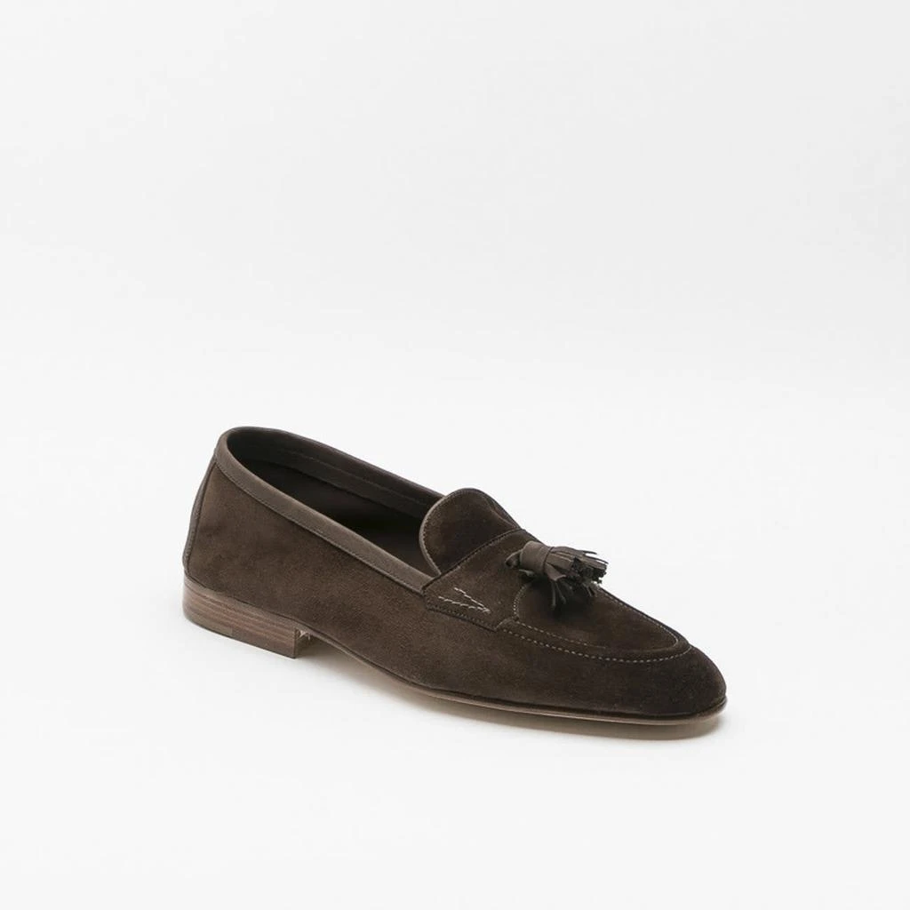Edward Green Portland Pepper Baby Calf Unlined Tassel Loafer 1