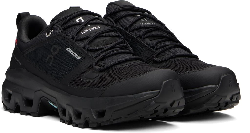 On Black Cloudrock Low Waterproof Sneakers 4