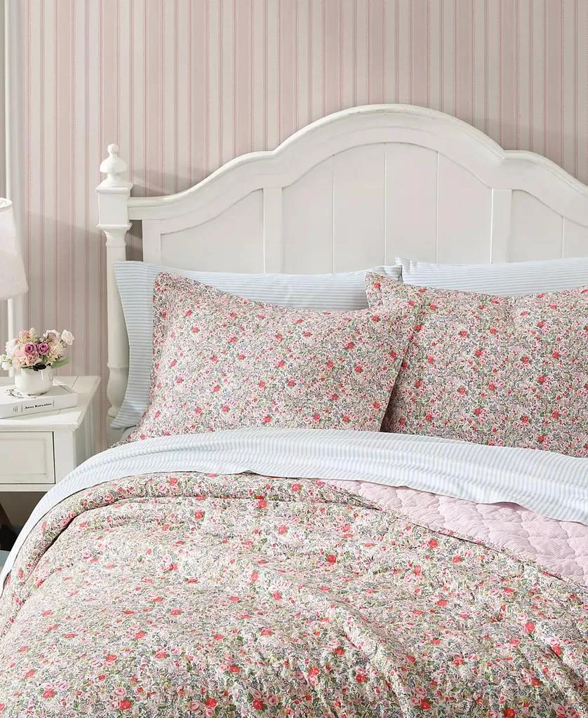 Laura Ashley Rowena Cotton Reversible Quilt, King 3