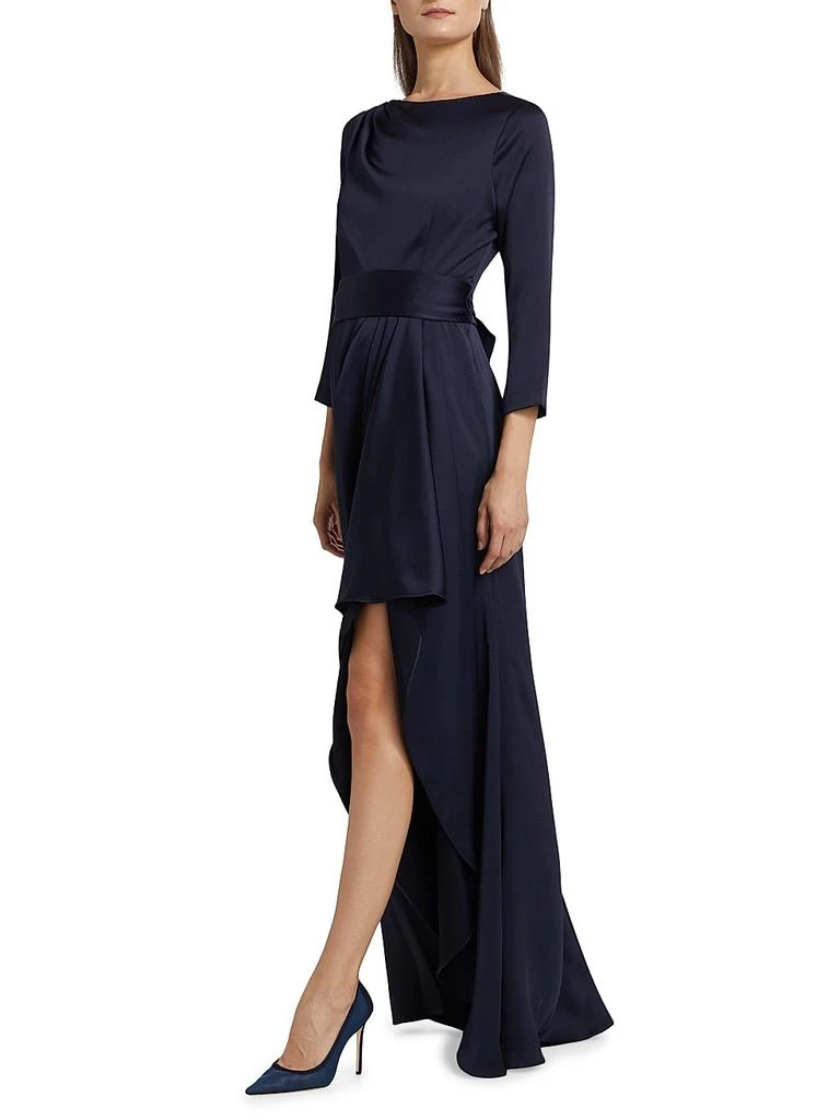 Teri Jon Draped Sash High-Low Gown 2