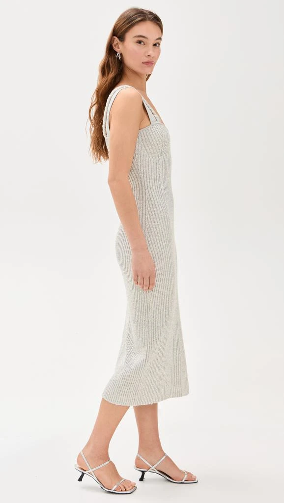 AMUR Indiyah Metallic Knit Midi Dress 3