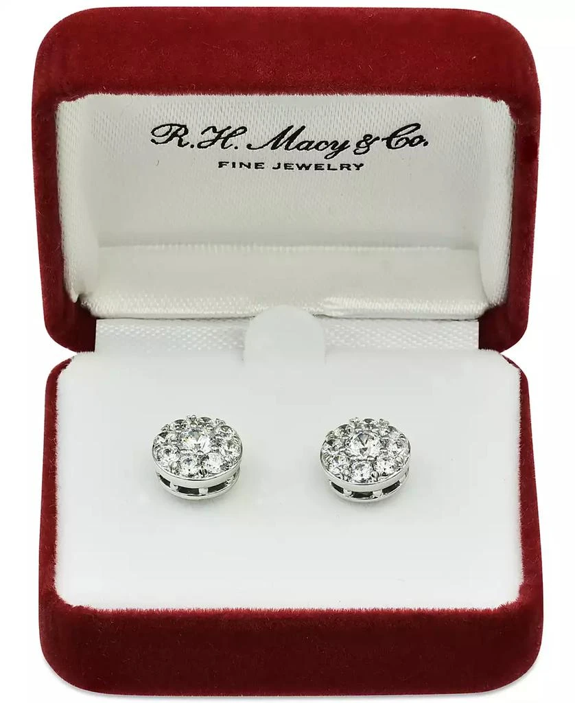 Macy
s Diamond Halo Stud Earrings (2 ct. t.w.) in 14k White Gold 2
