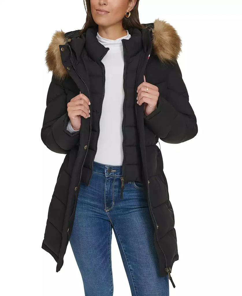 Tommy Hilfiger Women
s Faux-Fur-Trim Hooded Puffer Coat, Created for Macy
s 7