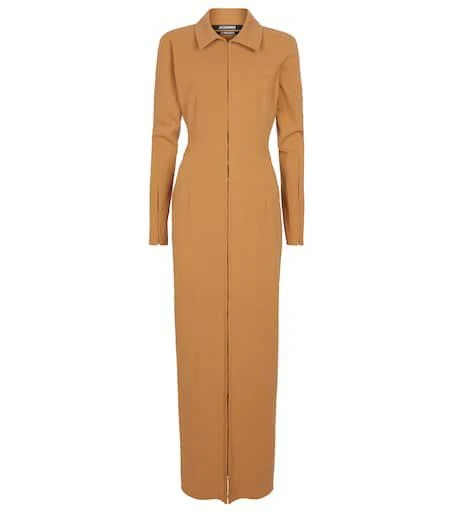 Jacquemus La Robe Obiou linen-blend maxi dress 1