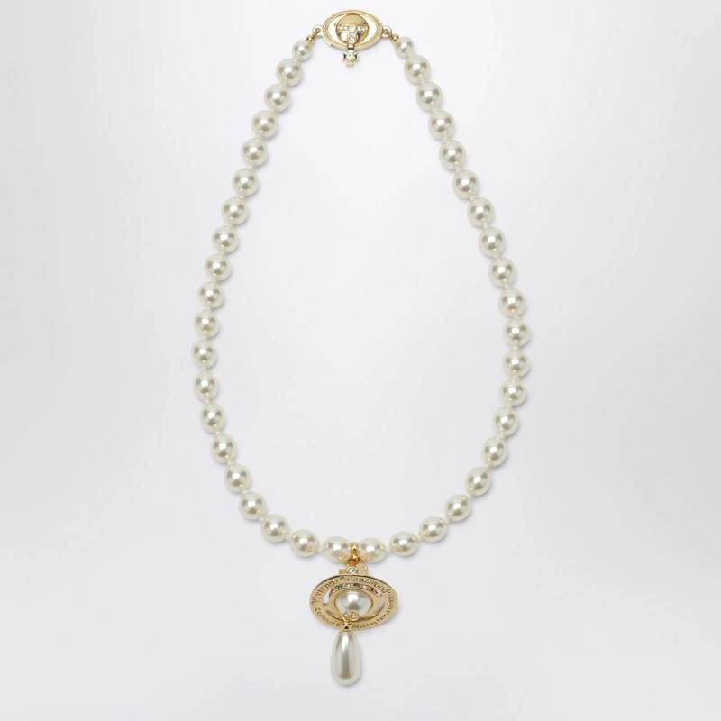 Vivienne Westwood Pearl choker with Orb pendant