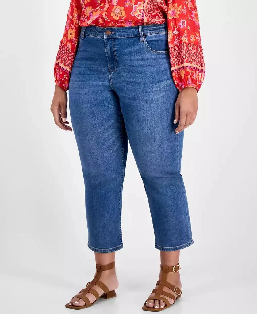 Liverpool Liverpool Plus Size Kennedy Cropped Straight Leg Jeans 3