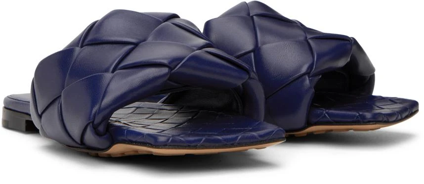 Bottega Veneta Blue Lido Flat Sandals 4