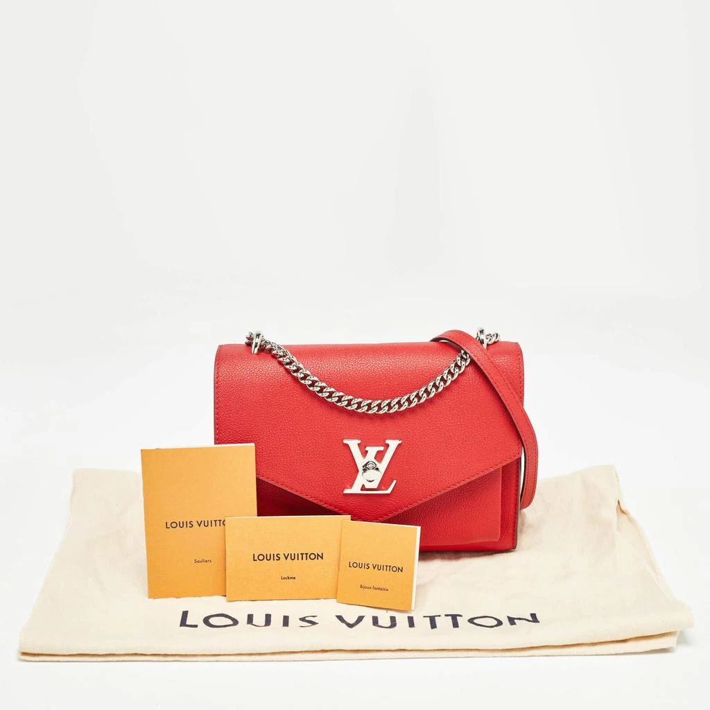 Louis Vuitton Louis Vuitton Red Leather My Lockme BB Bag 12