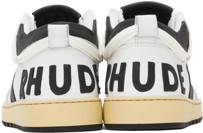 Rhude White & Black Rhecess Low Sneakers 2