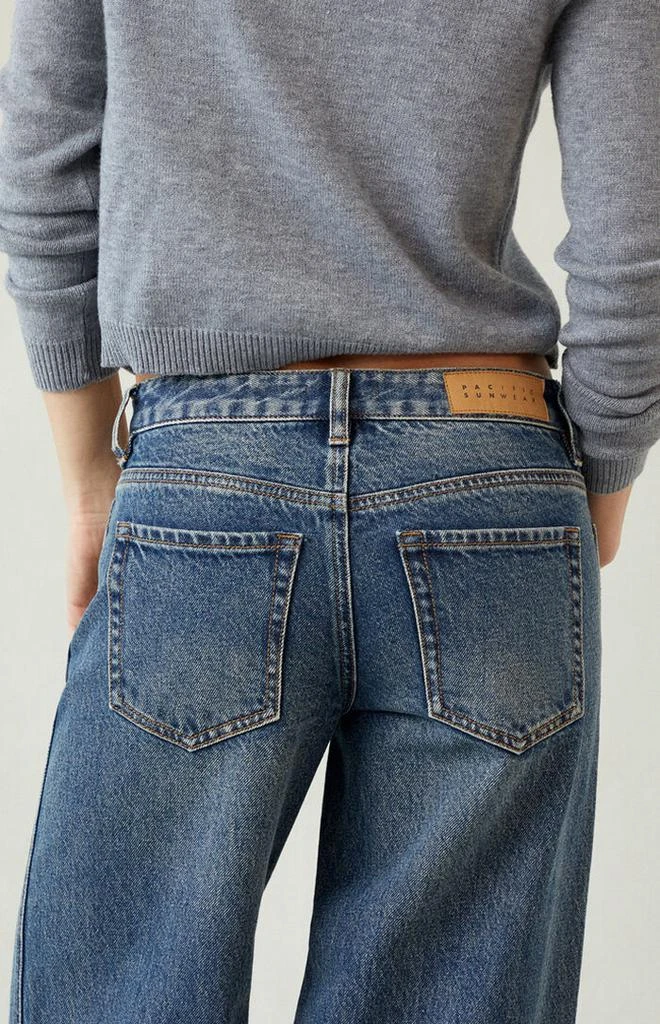 PacSun Casey Low Rise Baggy Jeans Dark Indigo Tint 5