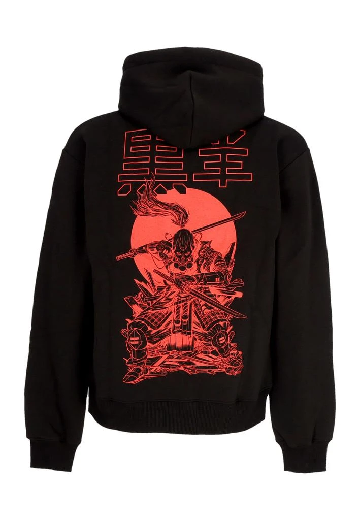 DOLLY NOIRE Men's Hoodie Miyamoto Musashi Outline Hoodie Black 1