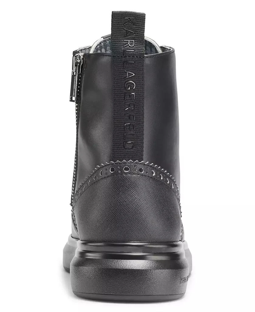 KARL LAGERFELD PARIS Karl Lagerfeld Men's Side Zip Wingtip Boot 3