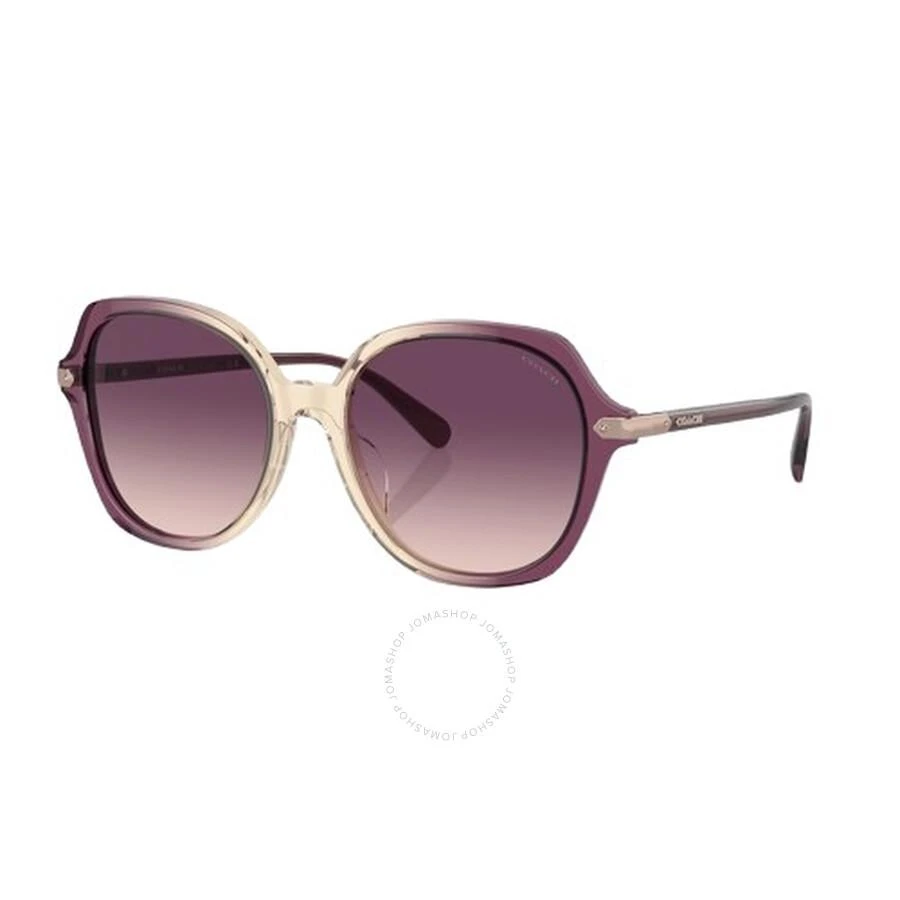 Coach Purple Gradient Oversized Sunglasses HC8377U 57737W 55 1