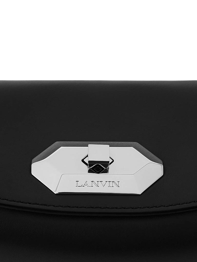 Lanvin Compagnon Asymmetrical Leather Clutch Bag 5