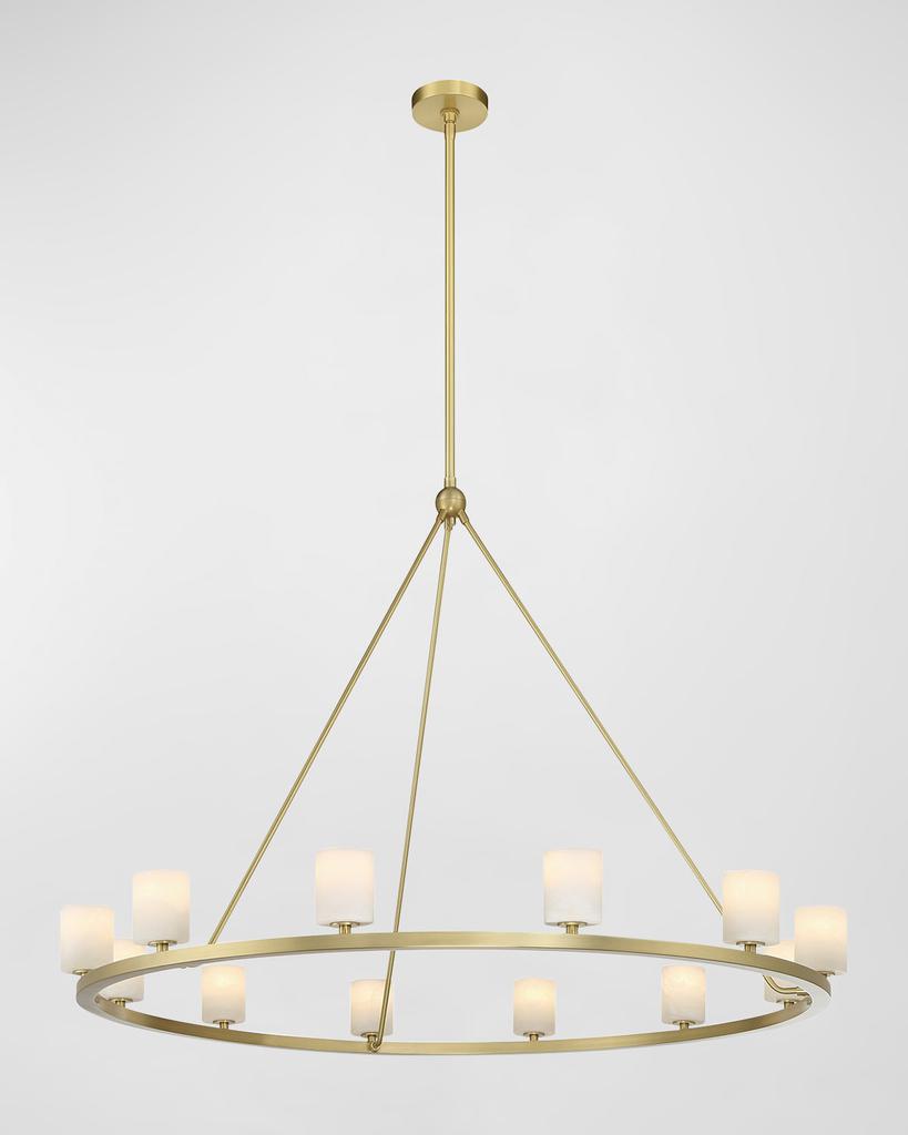 Crystorama Aragon 47" Round 12-Light Chandelier