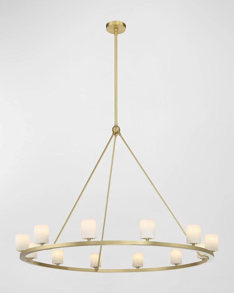 Crystorama Aragon 47" Round 12-Light Chandelier 1
